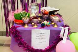 برپایی سفره هفت سین در مرکز آموزشی درمانی و پژوهشی الزهرا (س)